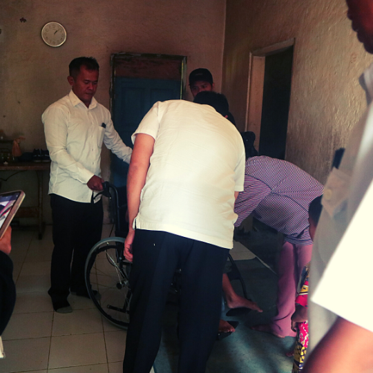 Kegiatan Uluran Bantuan Sosial Bagi Pemerlu Pelayanan Kesejahteraan Sosial (PPKS) Difabel.