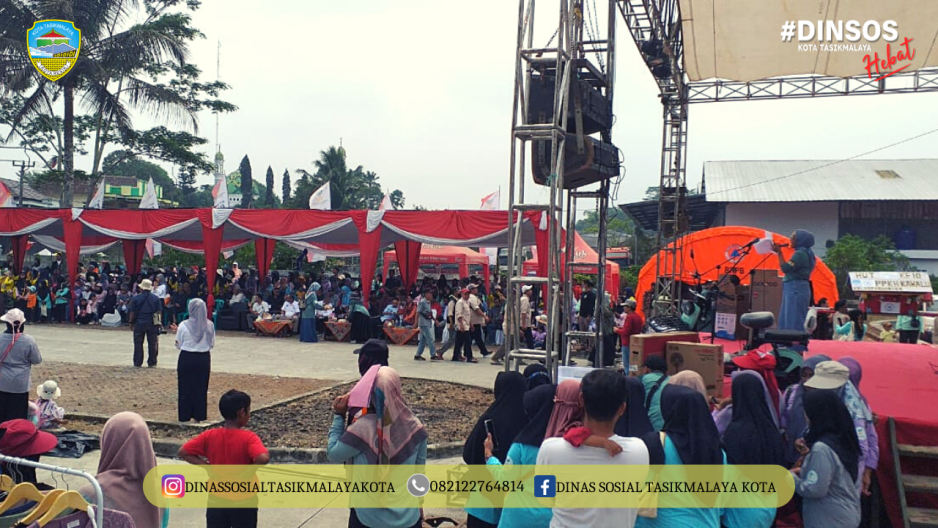 Penyelenggaraan Uluran Bantuan Sosial Dalam Kegiatan Satu Dekade Program Keluarga Harapan Kec. Kawalu 2023.